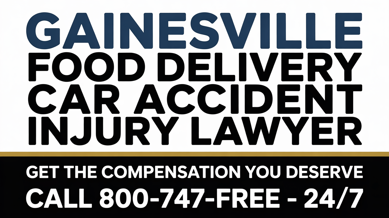 Gainesville Food Delivery Car Accident Injury Lawyer