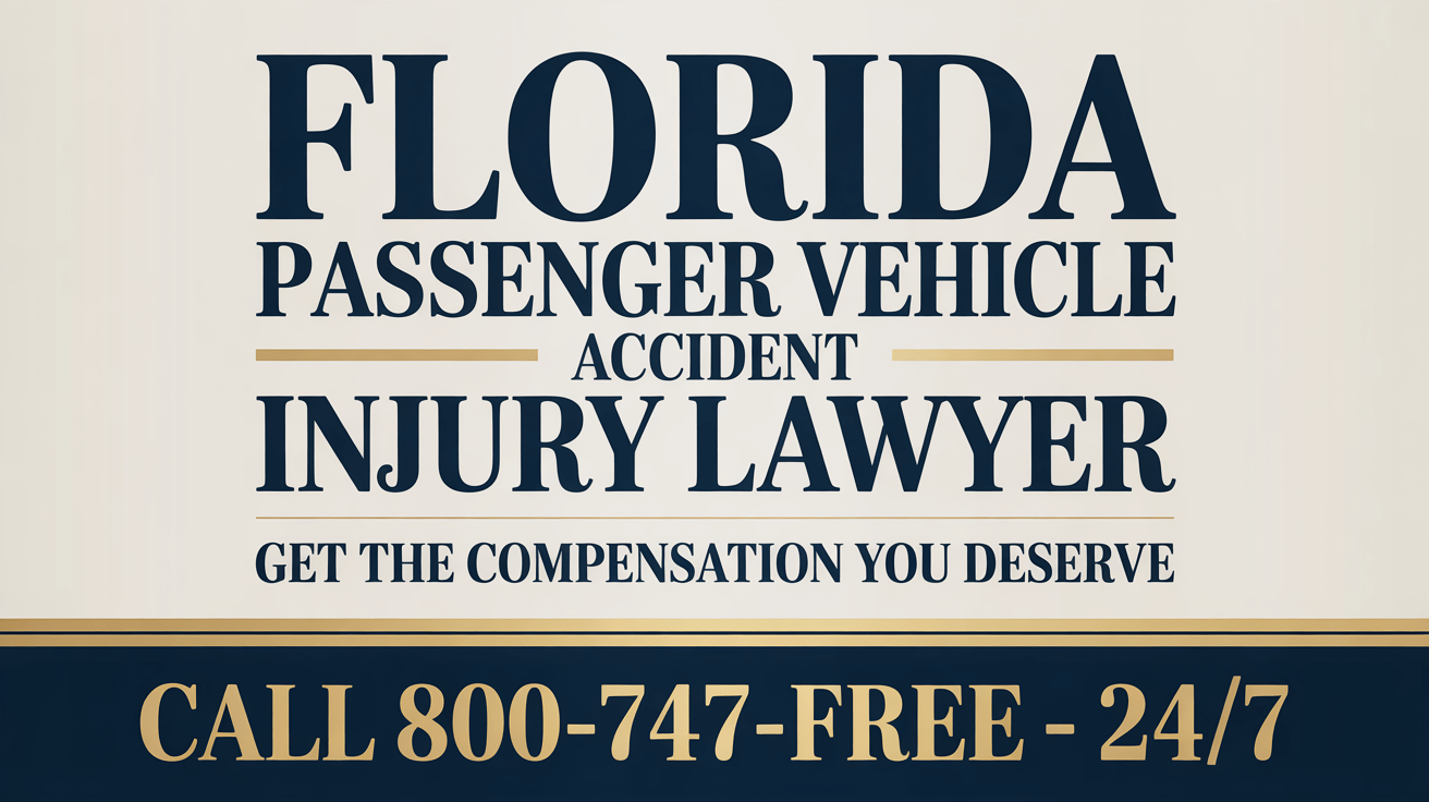 Abogado de lesiones por accidente de vehículo de pasajeros en Florida
