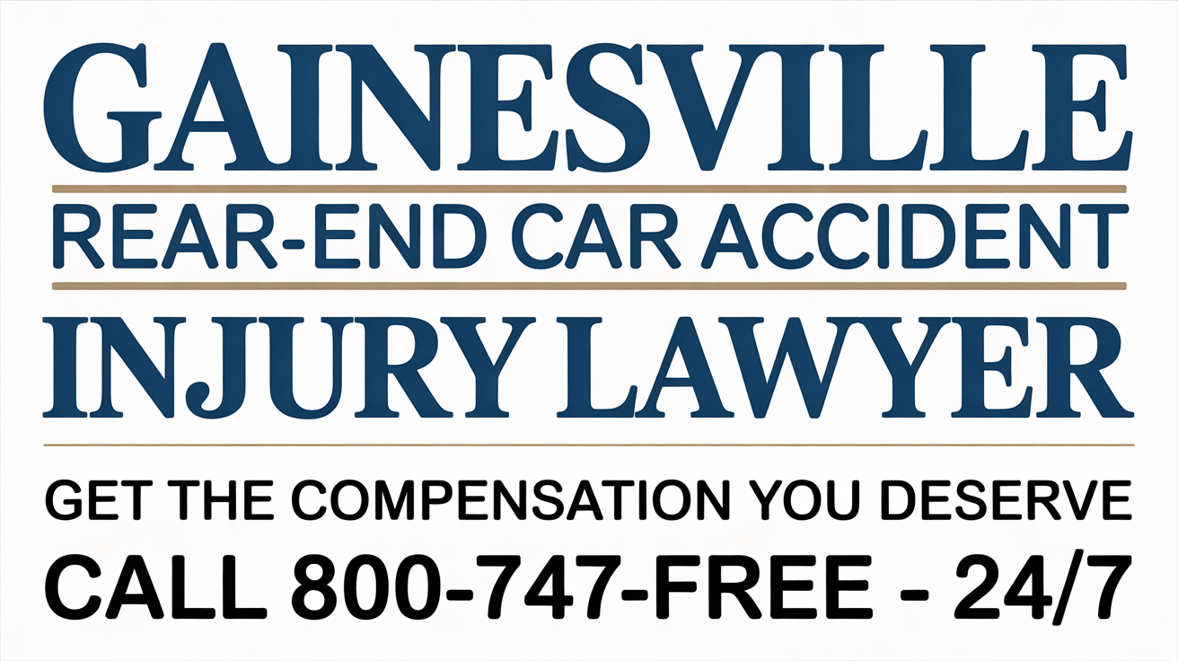 Gainesville Rear-End Car Accident Injury Lawyer