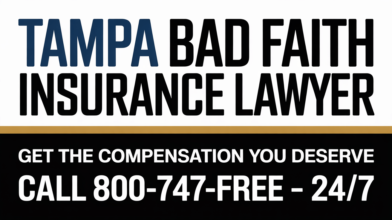 Abogado de Lesiones por Mala Fe en Seguros en Tampa