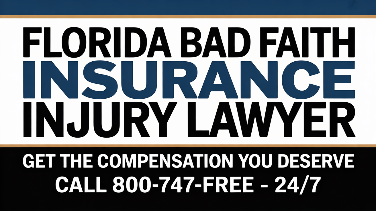 Legal Rights of Florida Bad Faith Insurance Injury Victims