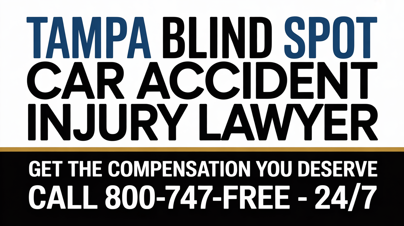 Abogado de lesiones por accidente de automóvil en punto ciego de Tampa