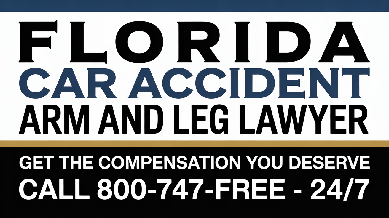 Abogado de lesiones en brazos y piernas por accidente automovilístico en Florida