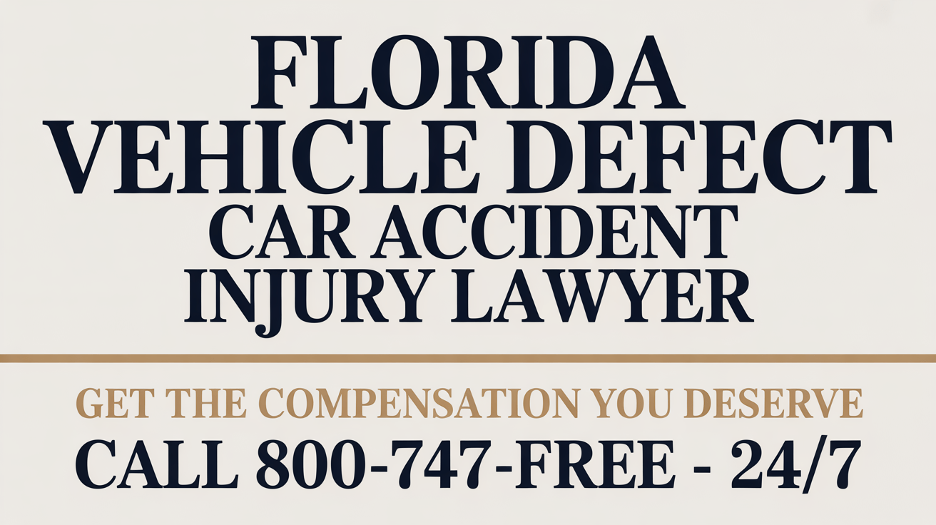 Florida Vehicle Defect Car Accident Injury Lawyer