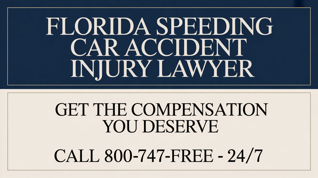 Florida Speeding Car Accident Injury Lawyer