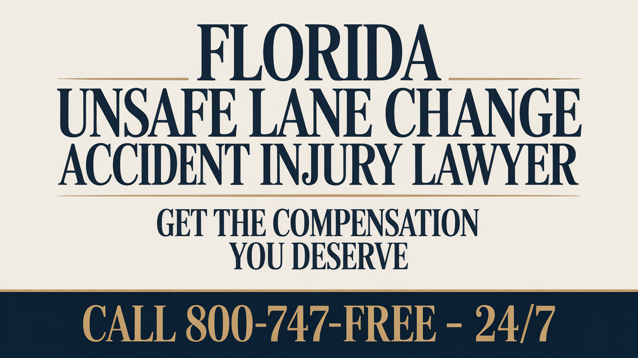 Abogado de Lesiones por Accidente de Cambio de Carril Inseguro en Florida