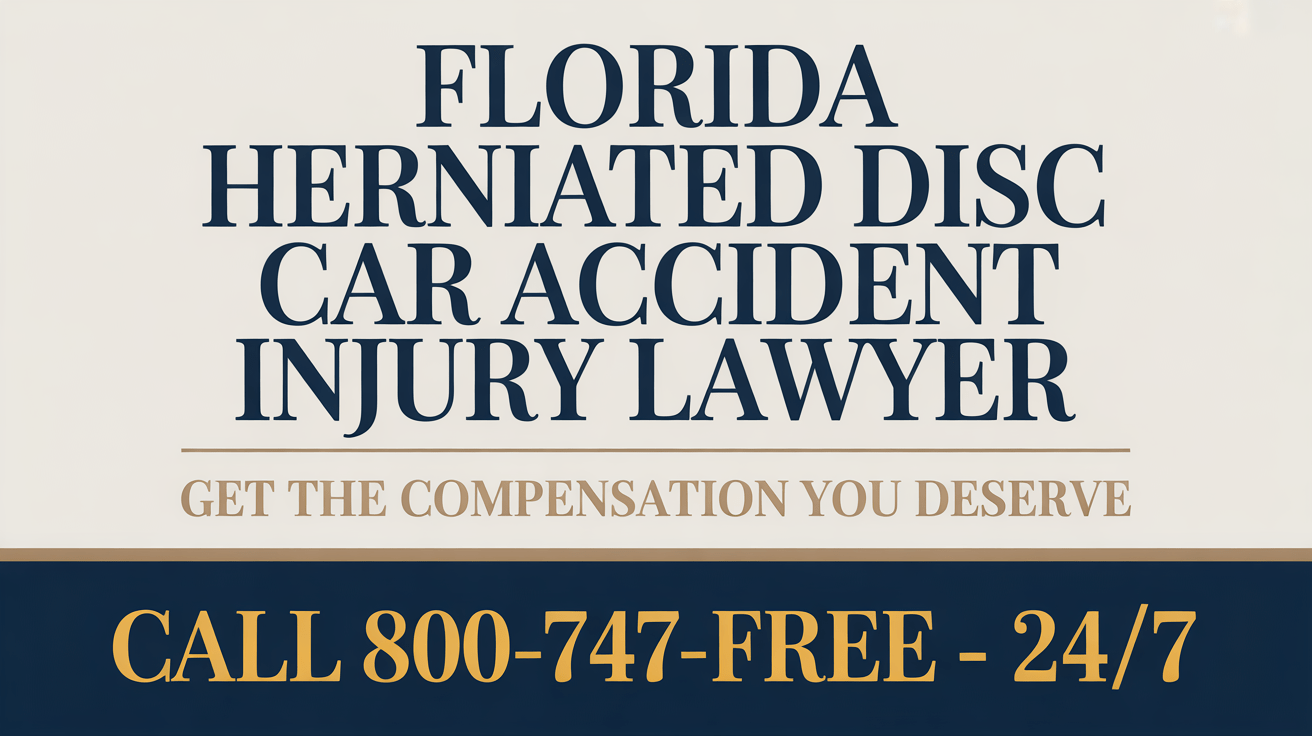 Florida Herniated Disc Car Accident Injury Lawyer