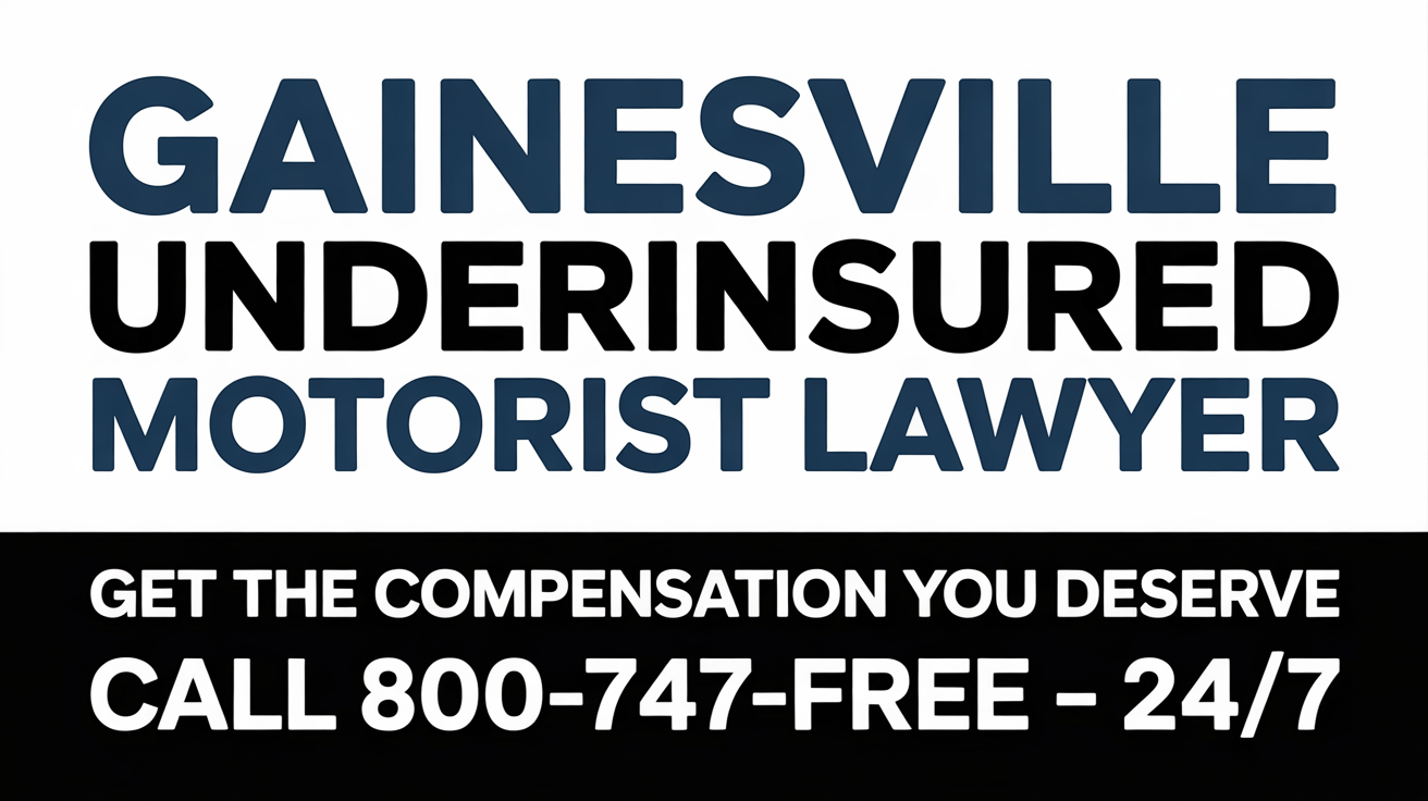Abogado de lesiones por accidente de conductor subasegurado en Gainesville