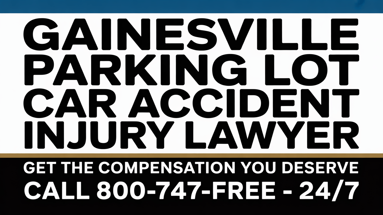 Gainesville Parking Lot Car Accident Injury Lawyer