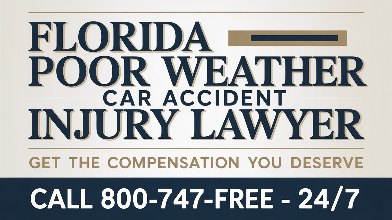 Florida Poor Weather Car Accident Injury Lawyer