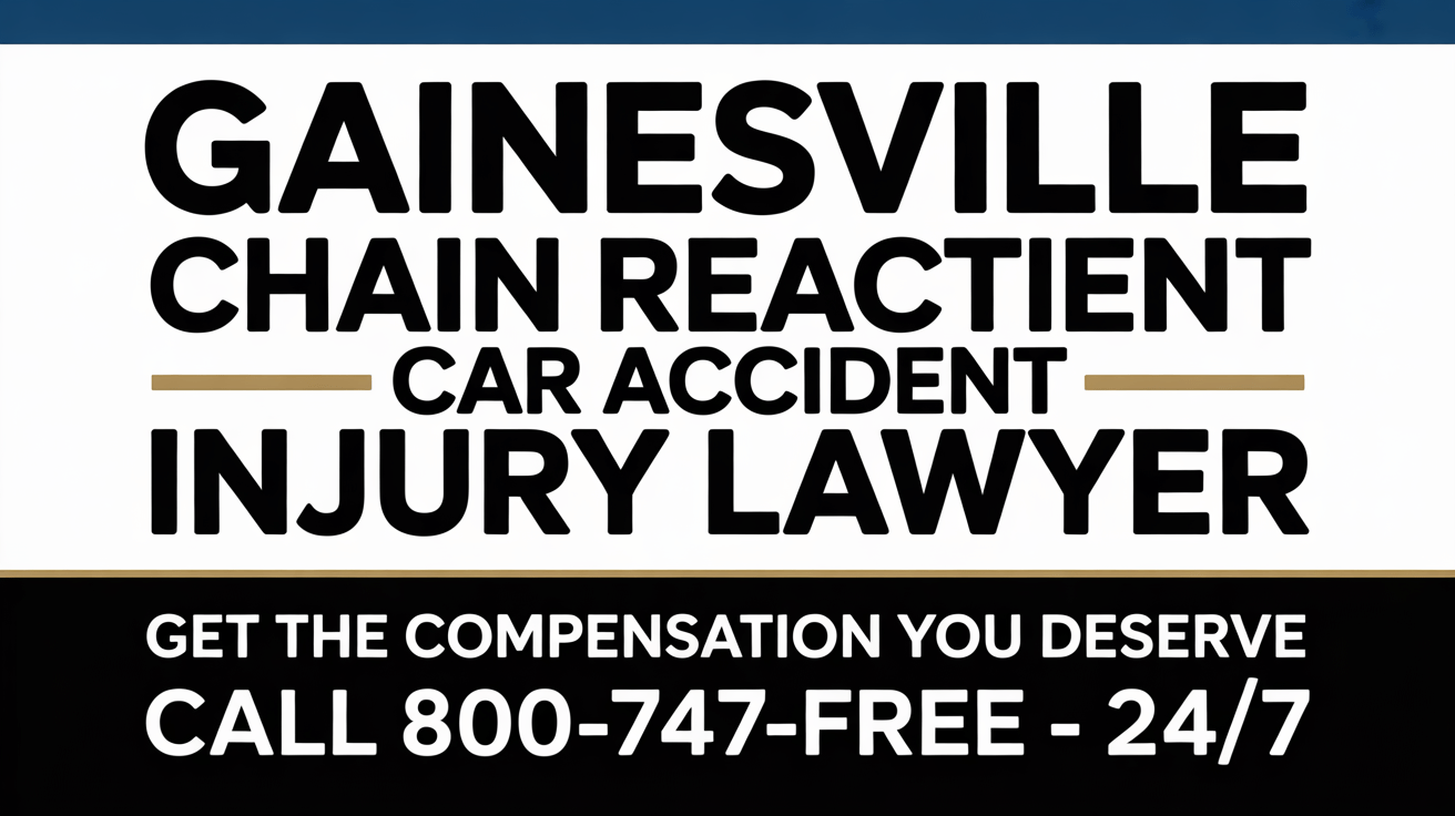 Abogado de lesiones por accidente automovilístico en cadena de Gainesville