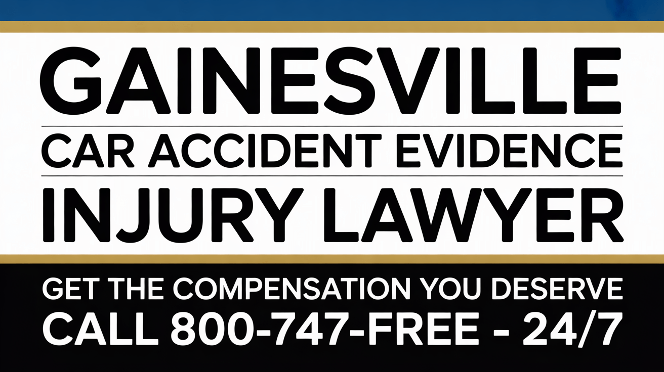 Gainesville Car Accident Evidence Injury Lawyer