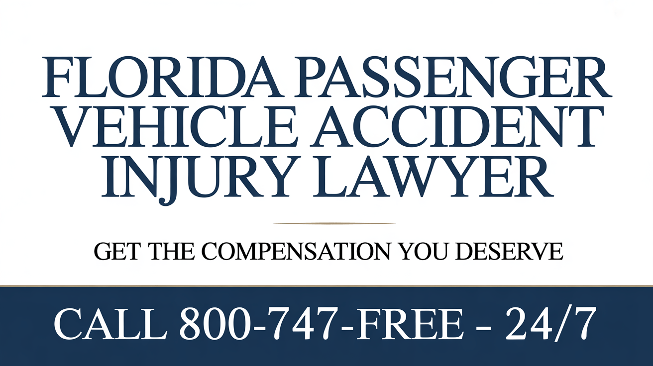 Abogado de Lesiones por Accidentes de Vehículos de Pasajeros en Florida