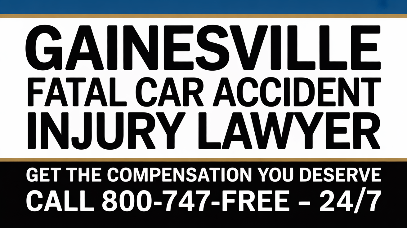 Gainesville Fatal Car Accident Injury Lawyer