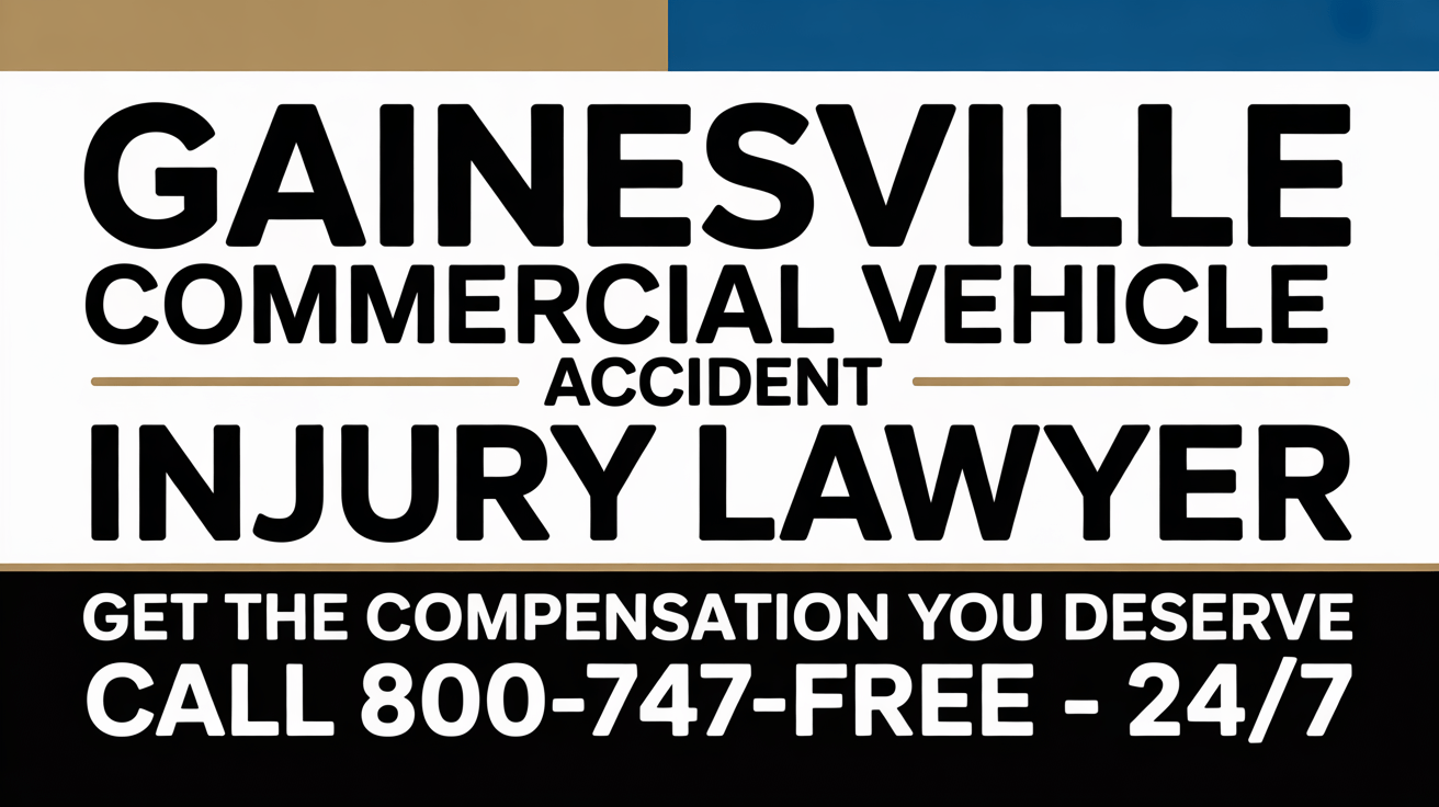 Abogado de lesiones por accidente de vehículo comercial en Gainesville