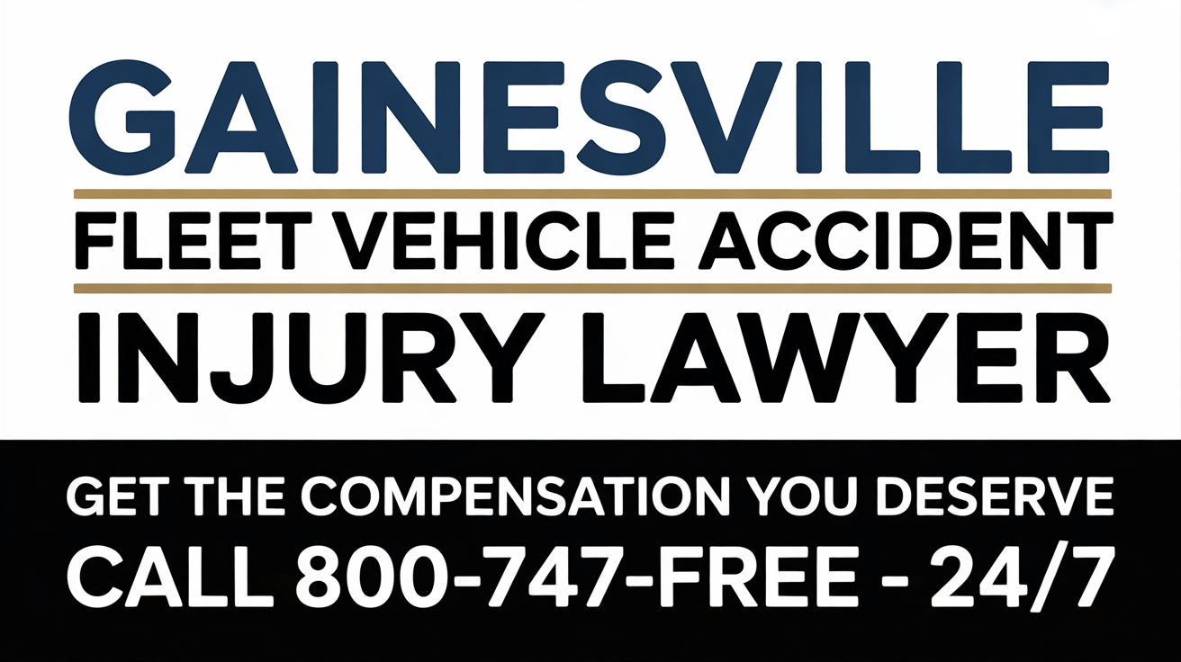 Gainesville Fleet Vehicle Accident Injury Lawyer