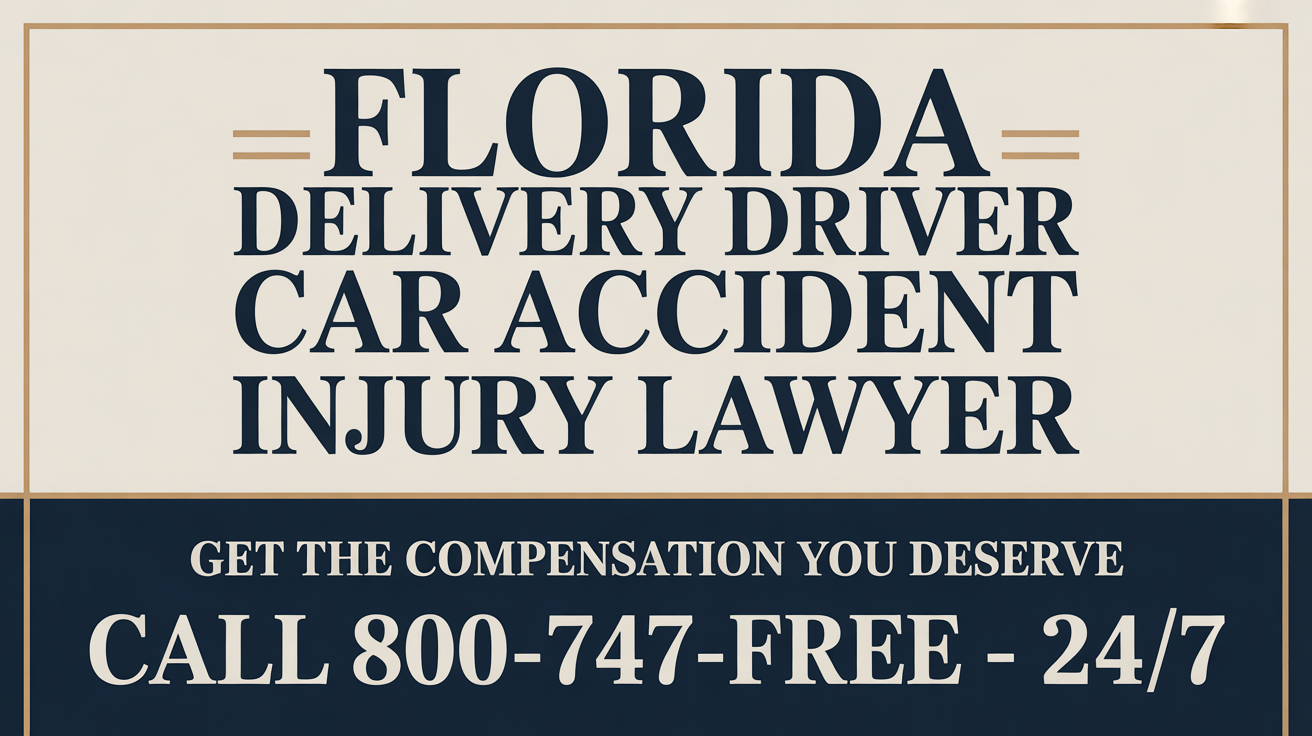 Florida Delivery Driver Car Accident Injury Lawyer