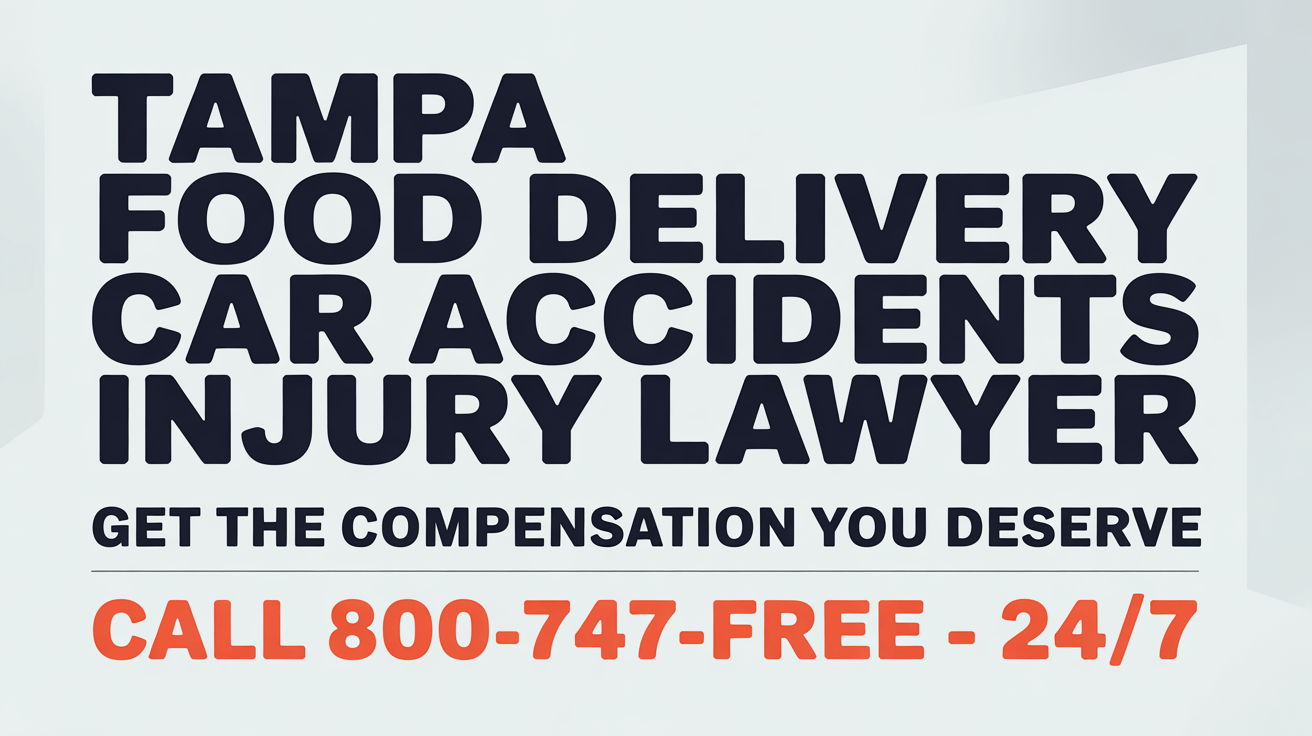 Abogado de Lesiones por Accidente de Auto de Entrega de Comida en Tampa