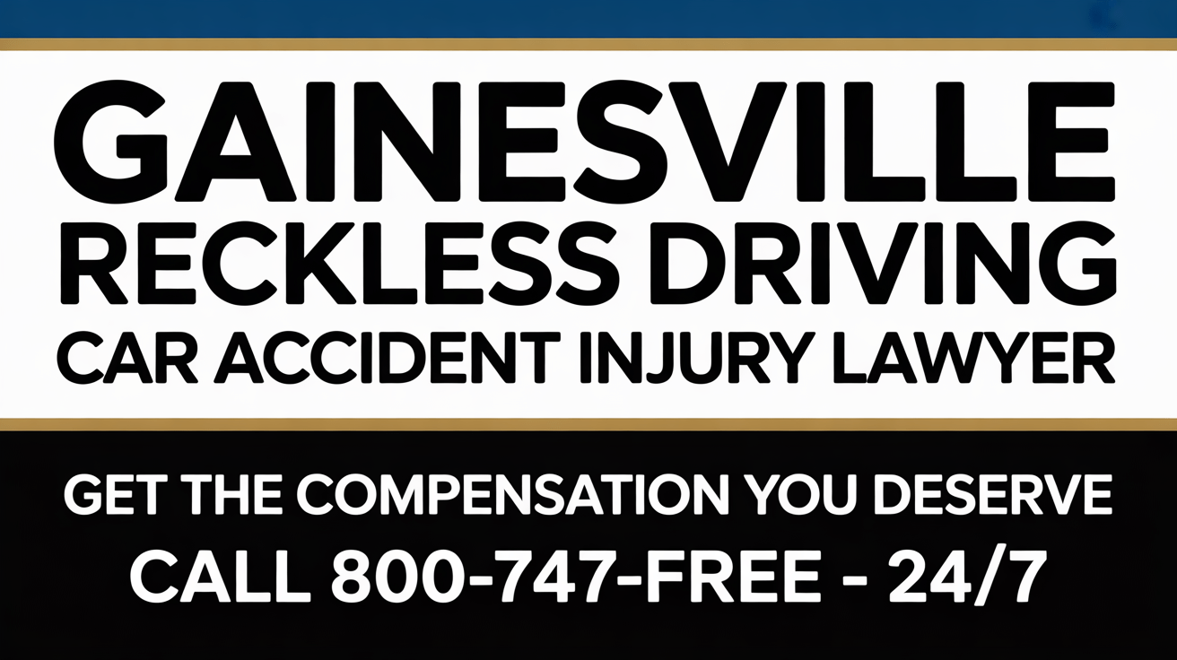 Gainesville Reckless Driving Car Accident Injury Lawyer