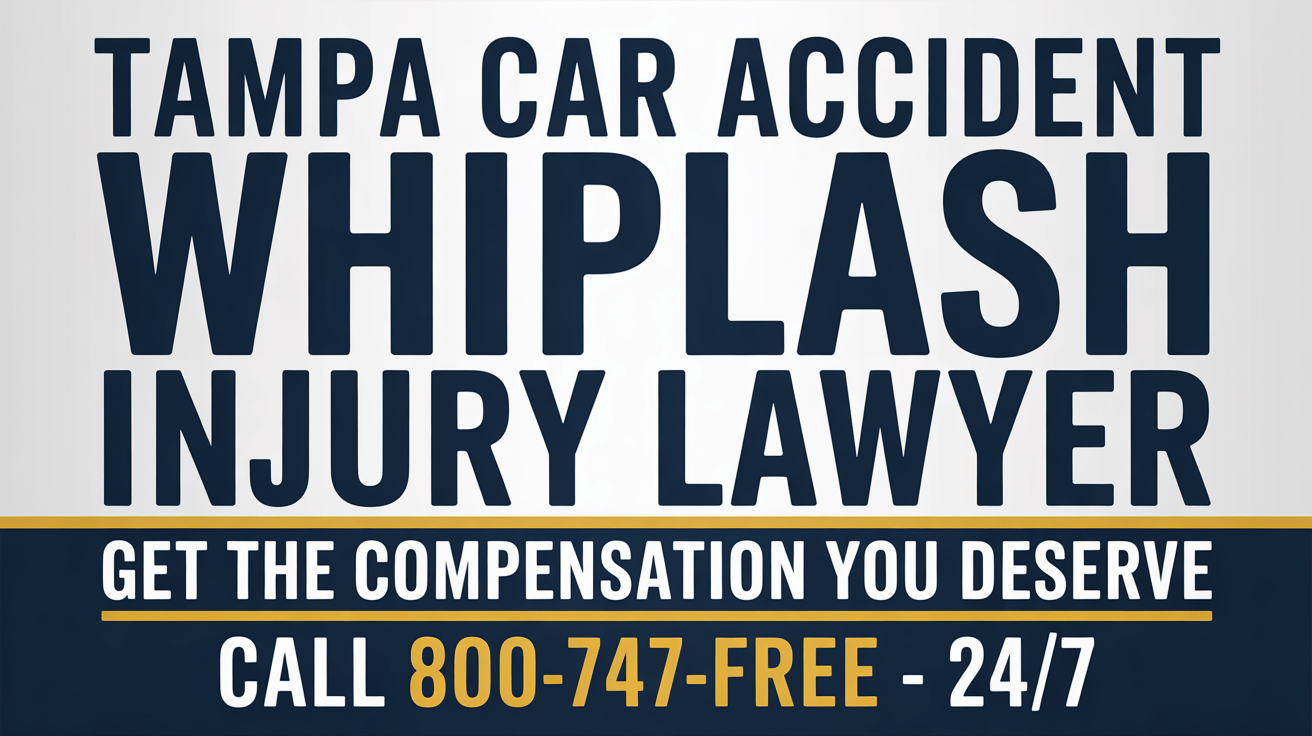 Abogado de lesiones por latigazo cervical en accidentes de coche en Tampa