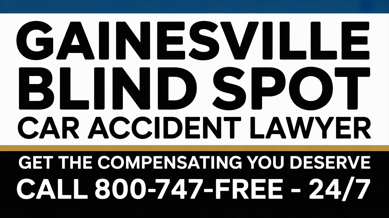 Abogado de lesiones por accidente de automóvil en punto ciego en Gainesville