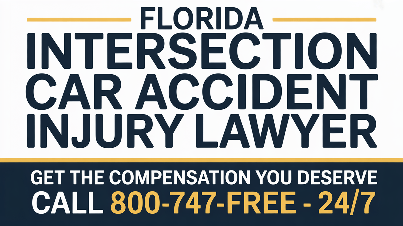 Abogado de Lesiones por Accidentes de Automóvil en Intersecciones de Florida