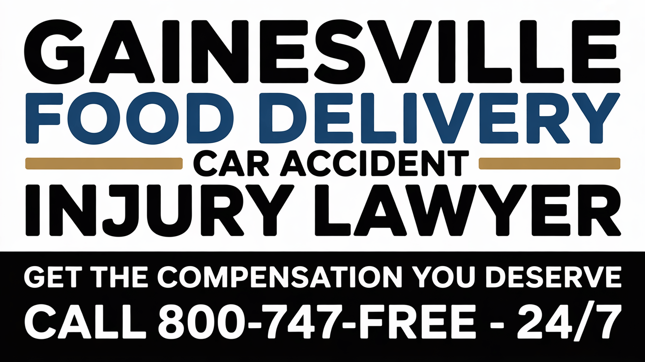 Gainesville Food Delivery Car Accident Injury Lawyer