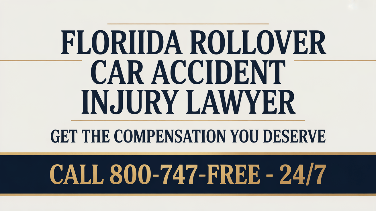 Abogado de lesiones por accidente de automóvil volcado en Florida