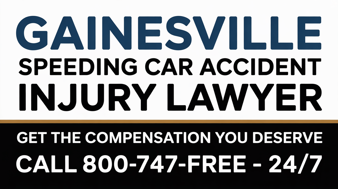Gainesville Speeding Car Accident Injury Lawyer