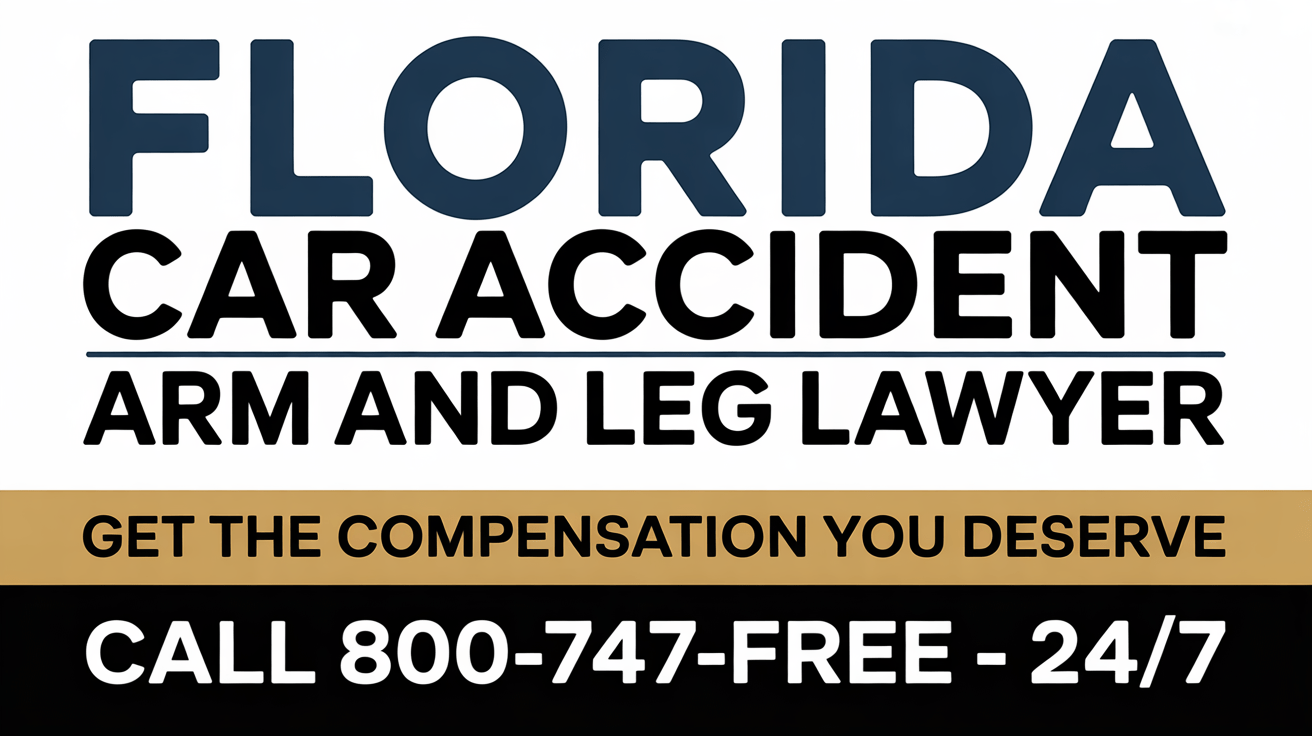 Abogado de lesiones en brazos y piernas por accidente de coche en Florida
