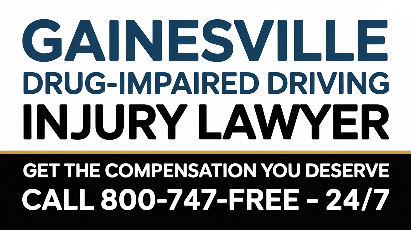 Gainesville Drug-Impaired Driving Accident Injury Lawyer