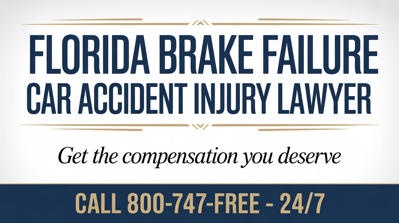 Florida Brake Failure Car Accident Injury Lawyer