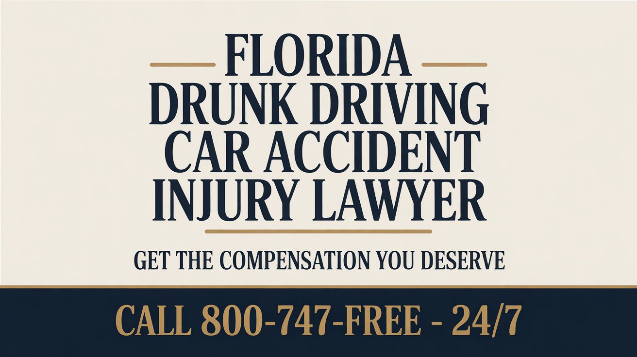 Abogado de Lesiones por Accidentes de Auto por Conducción Ebria en Florida