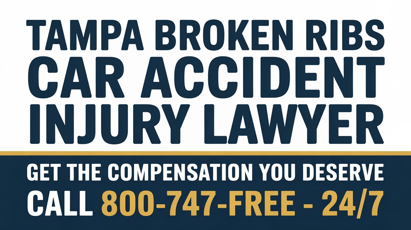Abogado de lesiones por accidente de automóvil con costillas rotas en Tampa