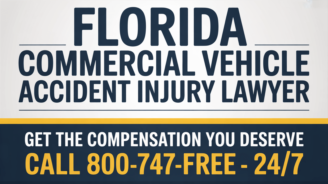 Florida Commercial Vehicle Accident Injury Lawyer