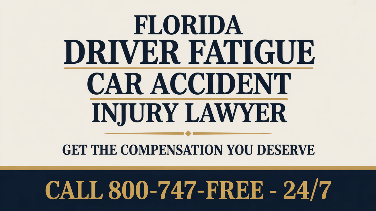 Abogado de lesiones por accidentes de automóviles debido a la fatiga del conductor en Florida