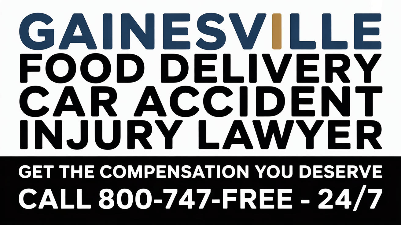 Gainesville Food Delivery Car Accident Injury Lawyer