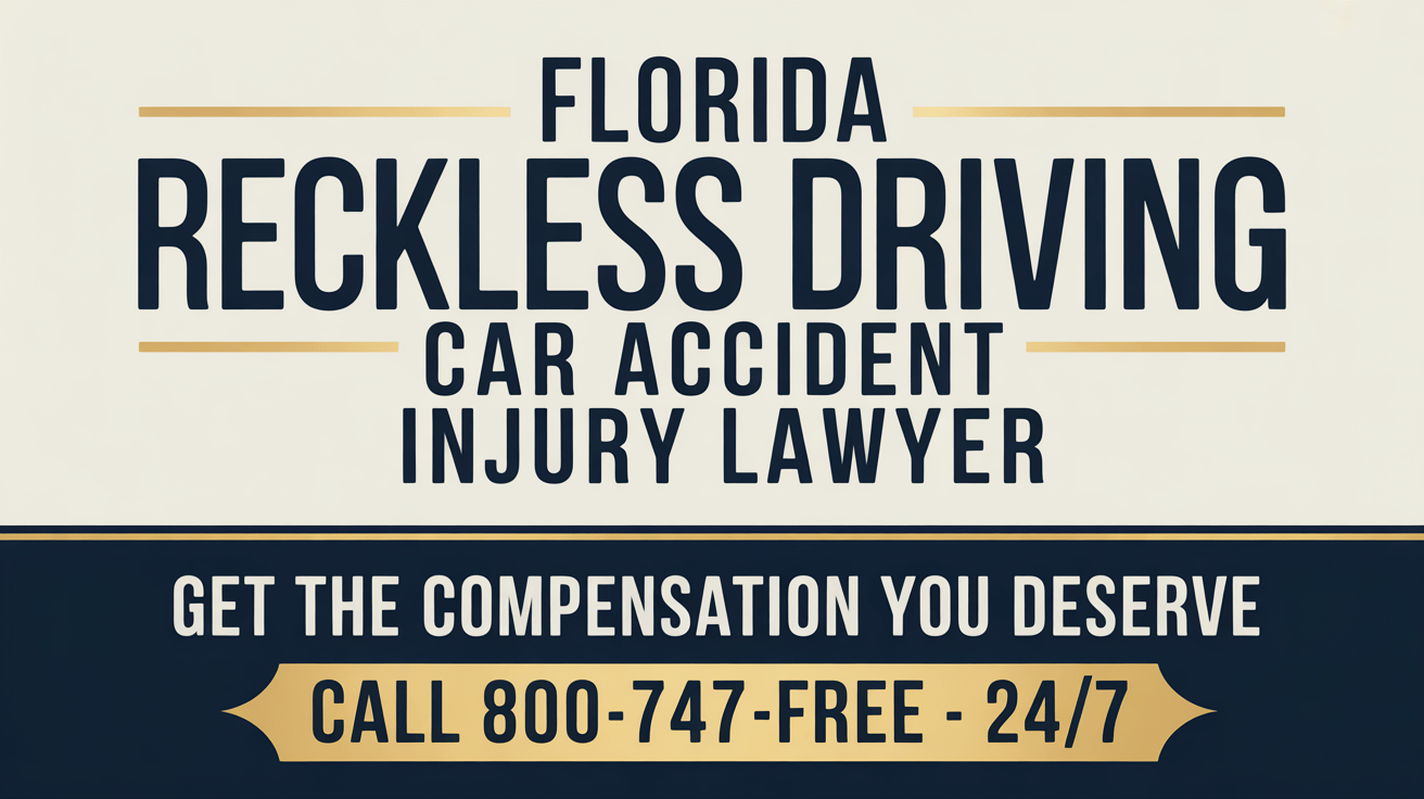 Florida Reckless Driving Car Accident Injury Lawyer