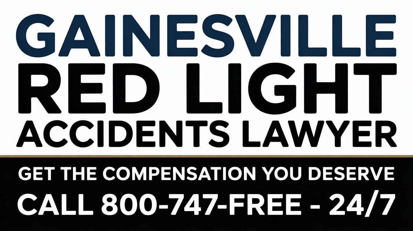 Abogado de lesiones por accidente de semáforo en rojo en Gainesville