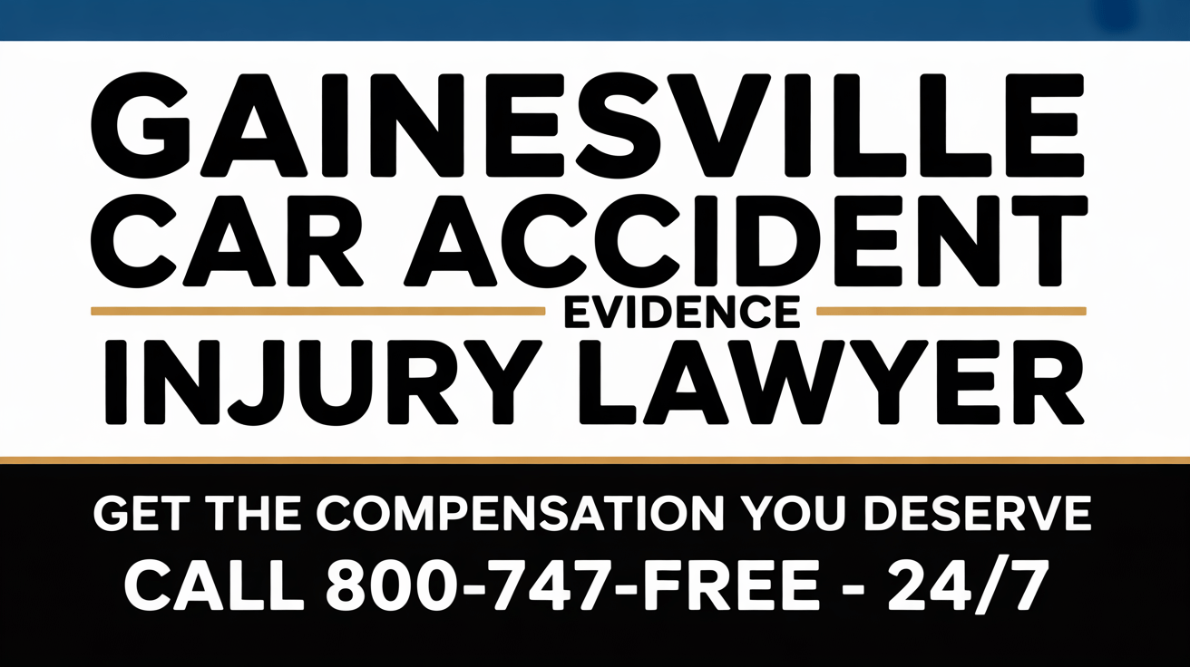 Gainesville Car Accident Evidence Injury Lawyer