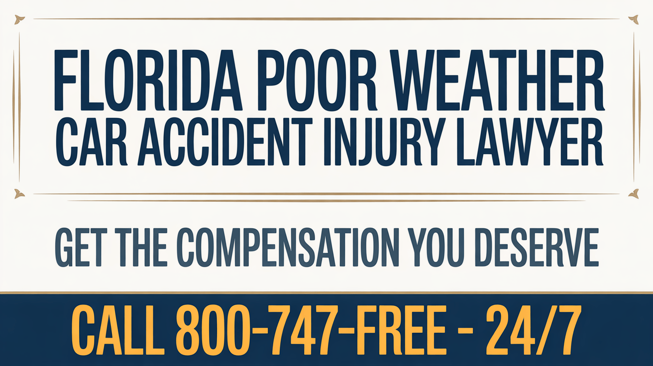 Florida Poor Weather Car Accident Injury Lawyer