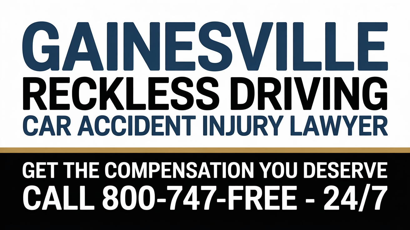 Gainesville Reckless Driving Car Accident Injury Lawyer