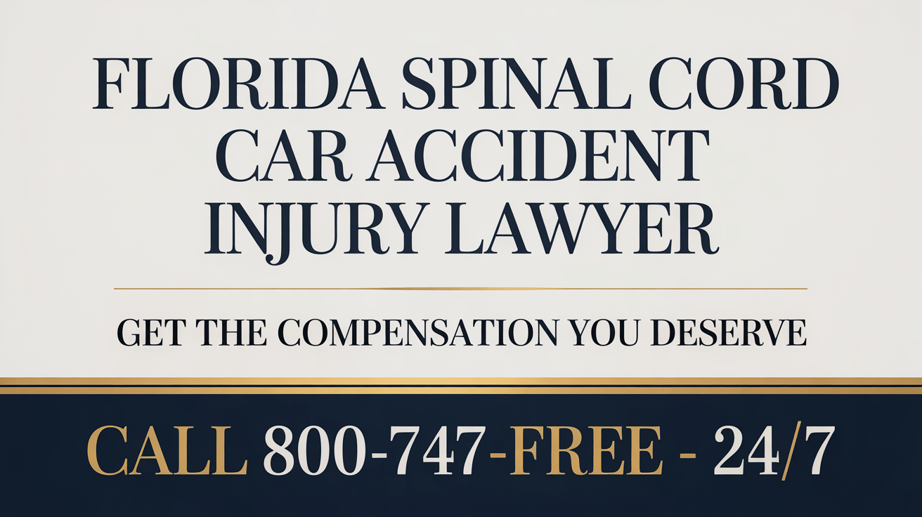 Abogado de lesiones por accidentes automovilísticos en la médula espinal de Florida
