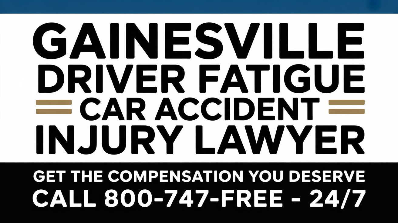 Gainesville Driver Fatigue Car Accident Injury Lawyer
