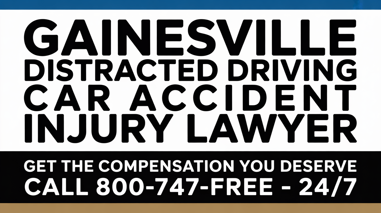 Gainesville Distracted Driving Car Accident Injury Lawyer