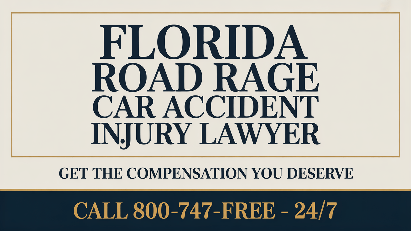 Abogado de lesiones por accidente de coche por ira en la carretera en Florida