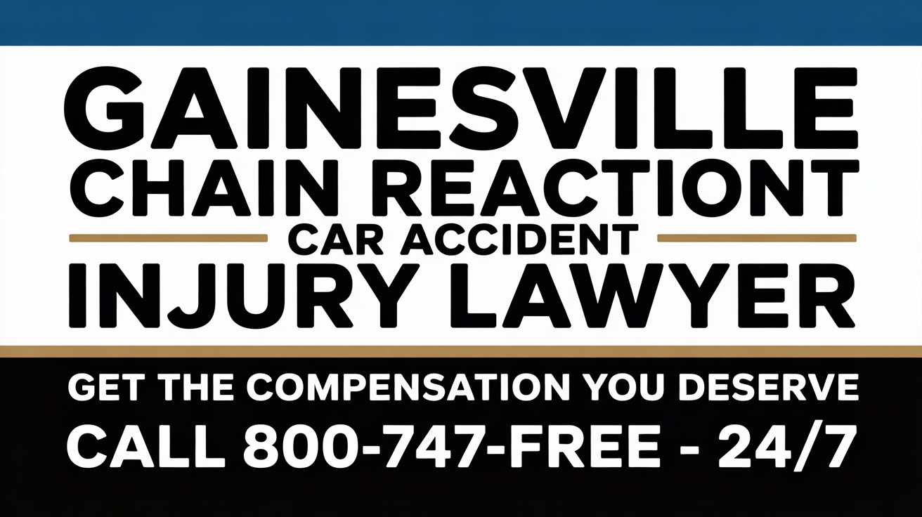Abogado de lesiones por accidente de automóvil en cadena de Gainesville
