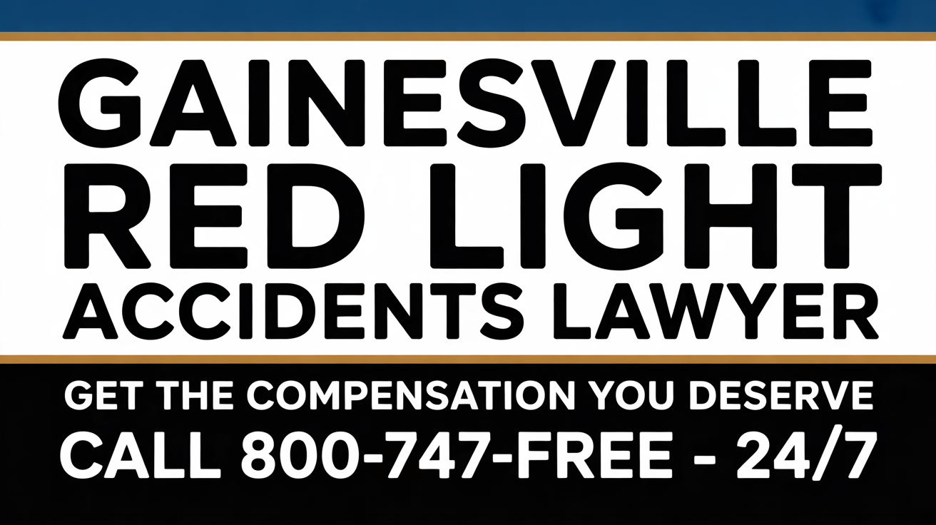 Abogado de Lesiones por Accidente de Luz Roja en Gainesville