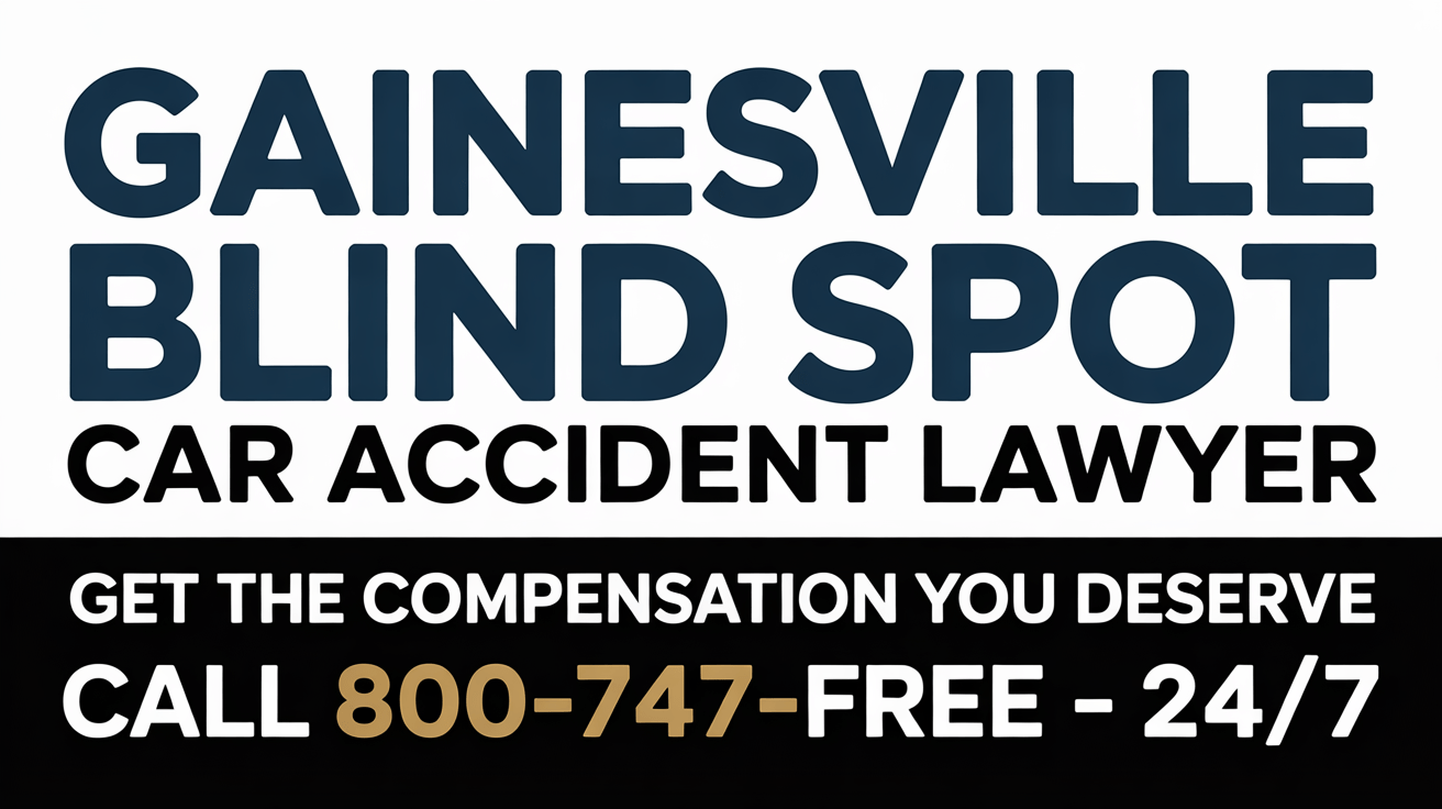 Abogado de lesiones por accidente de automóvil en punto ciego de Gainesville