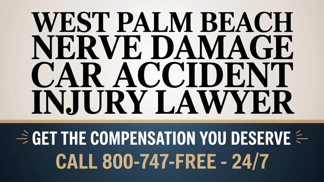 Abogado de lesiones por daños nerviosos en accidentes automovilísticos de West Palm Beach